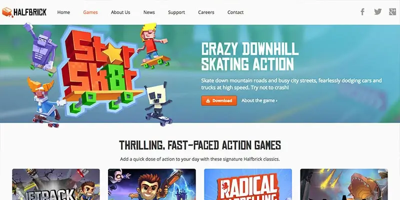 Halfbrick website