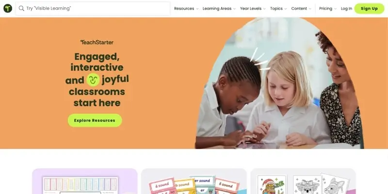 Teach Starter website